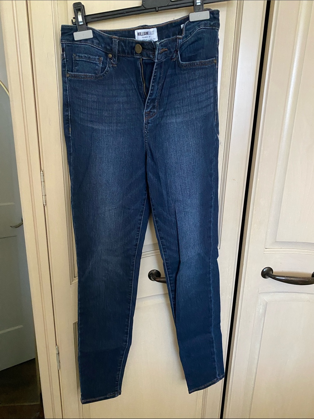 William Rast Indigo Sculpted High-Rise Skinny Jeans